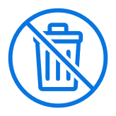 A RTL "no trash" icon doesn't need a mirrored slash.