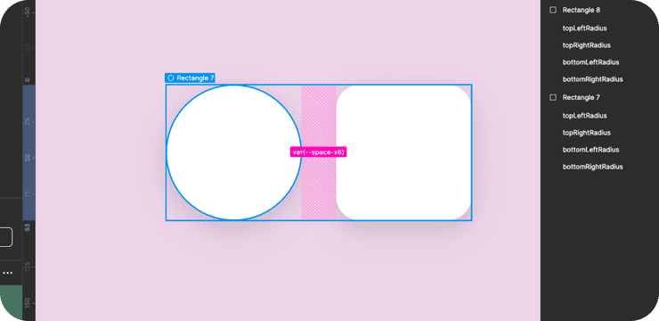 Space and shape variables in Figma